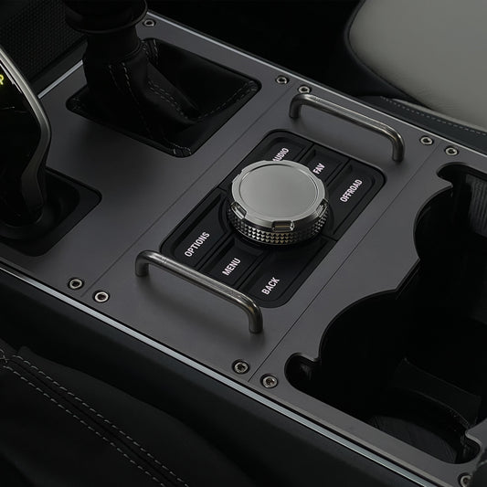 Oversized Cupholder and Machined Console for the Grenadier