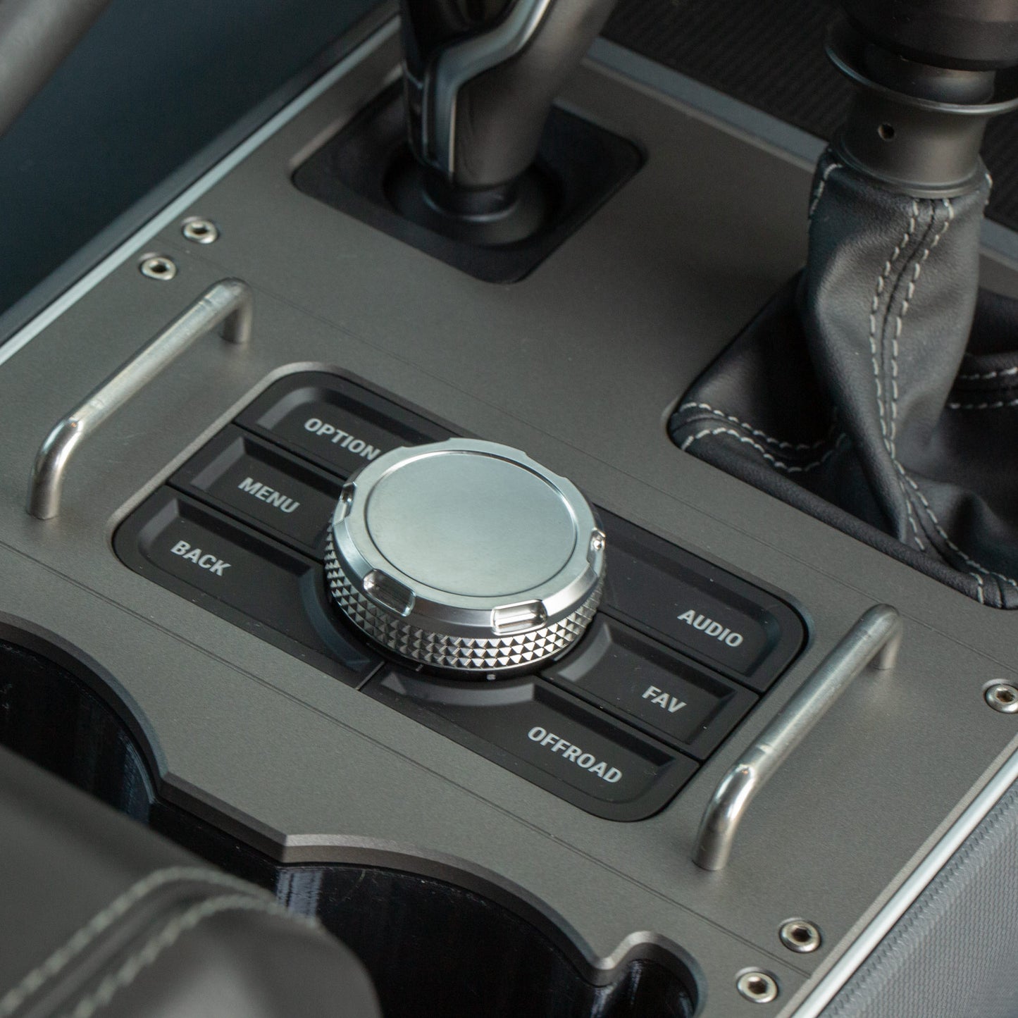 Oversized Cupholder and Machined Console for the Grenadier