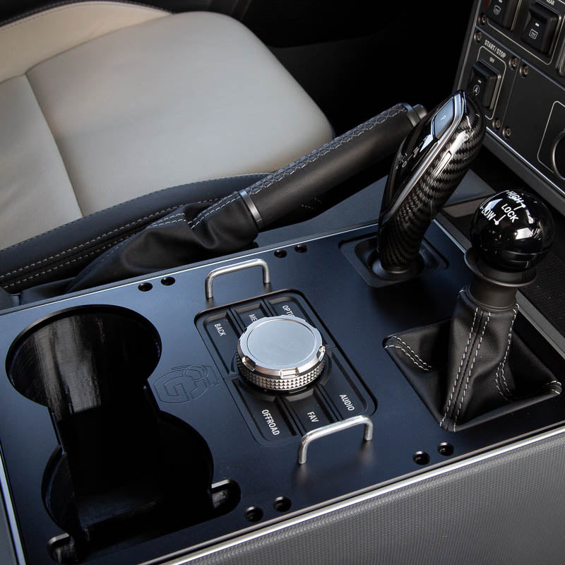 Oversized Cupholder and Machined Console for the Grenadier