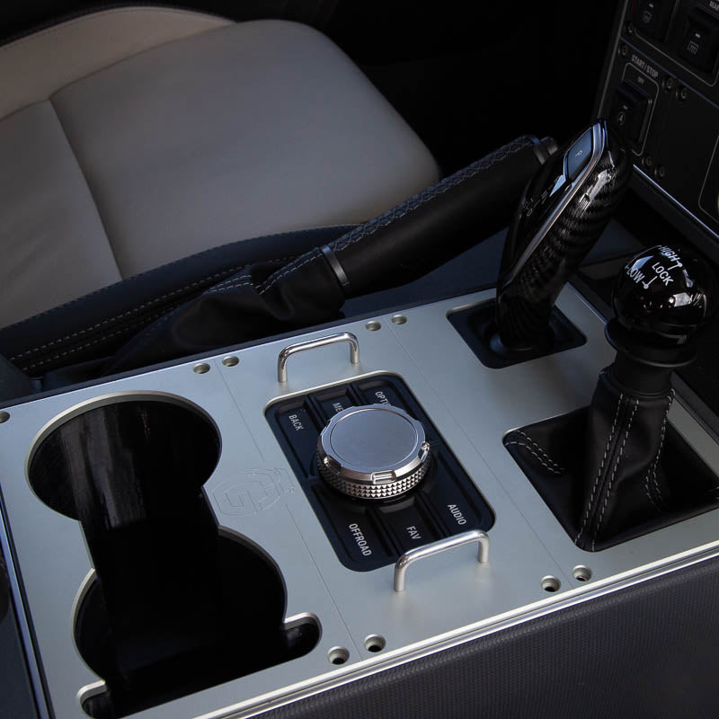 Oversized Cupholder and Machined Console for the Grenadier