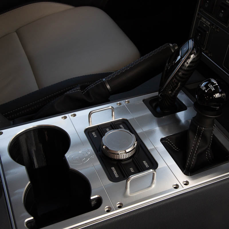 Oversized Cupholder and Machined Console for the Grenadier