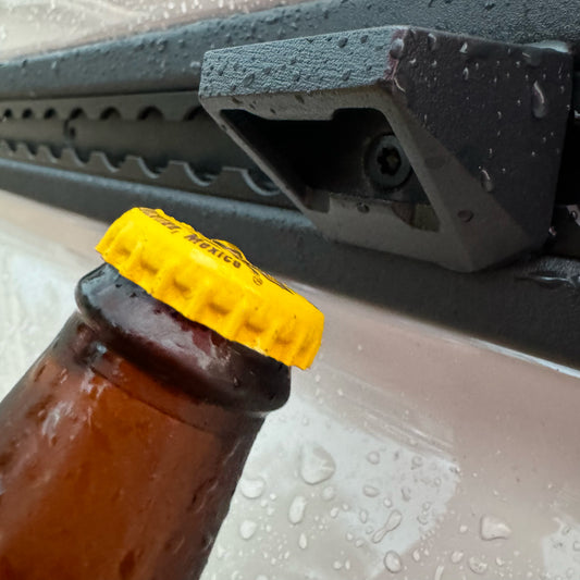 L track Mounted Bottle Opener