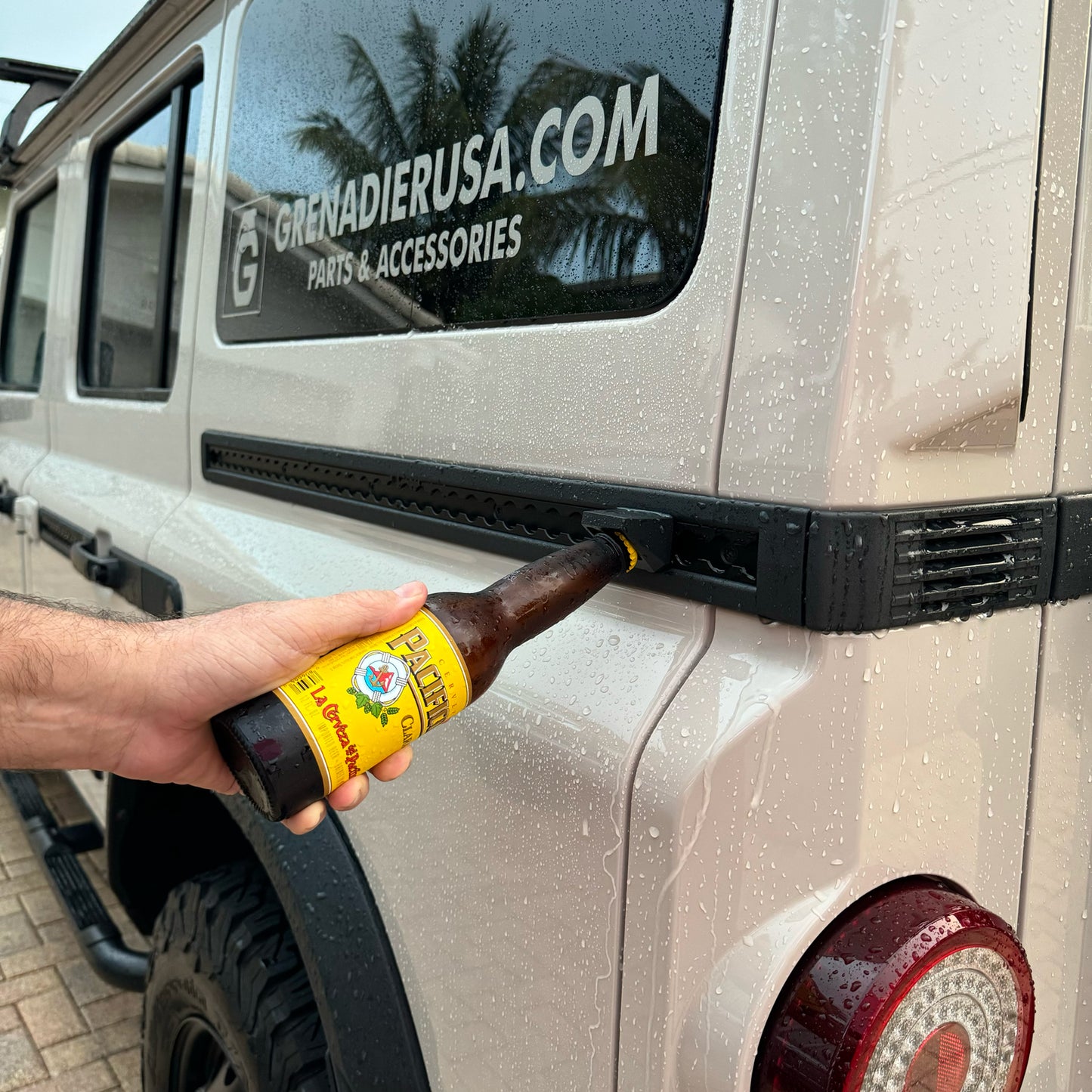 L track Mounted Bottle Opener