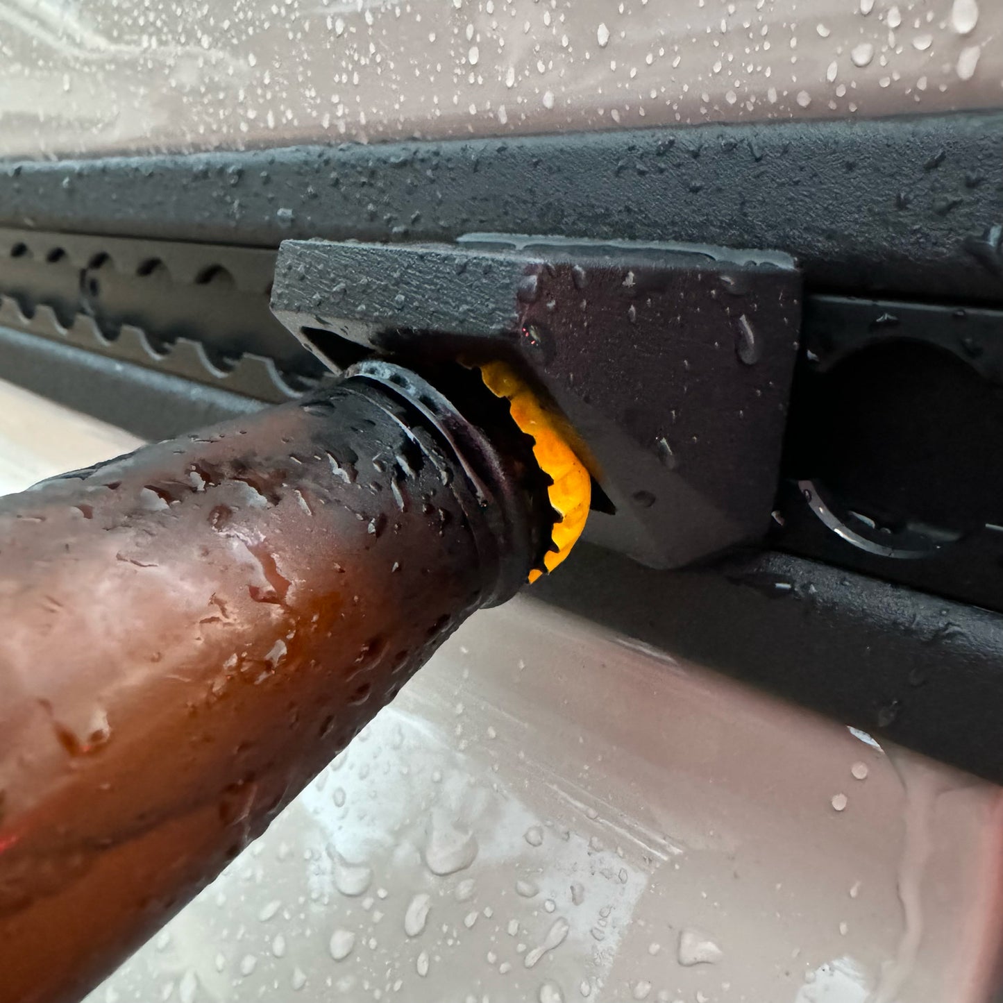 L track Mounted Bottle Opener