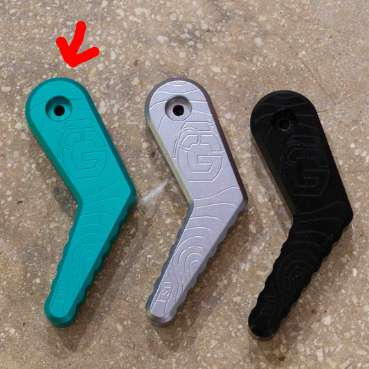 Aluminum Rear Door Handle - Teal