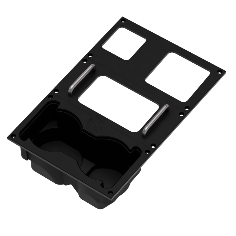 Oversized Cupholder and Machined Console for the Grenadier