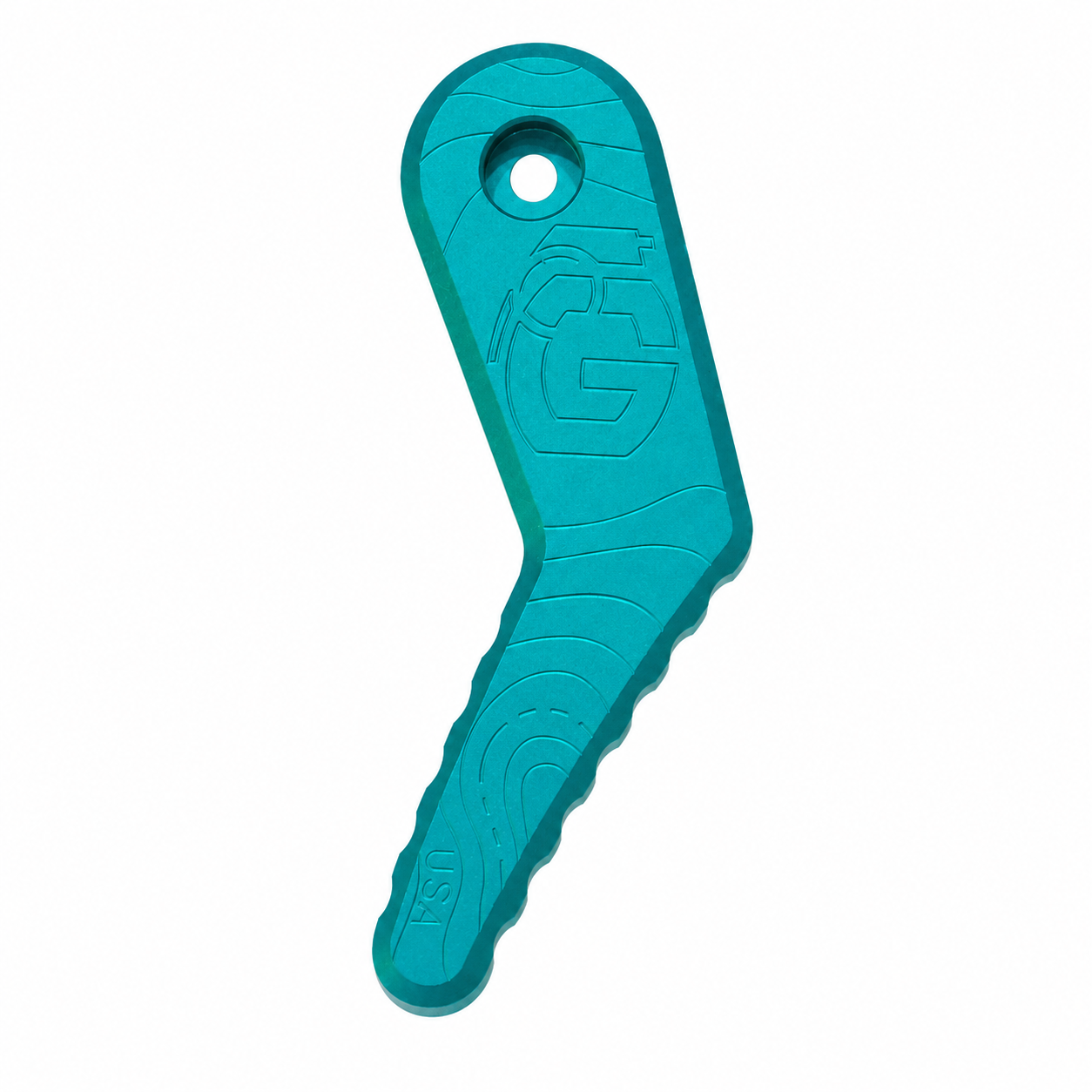 Aluminum Rear Door Handle - Teal